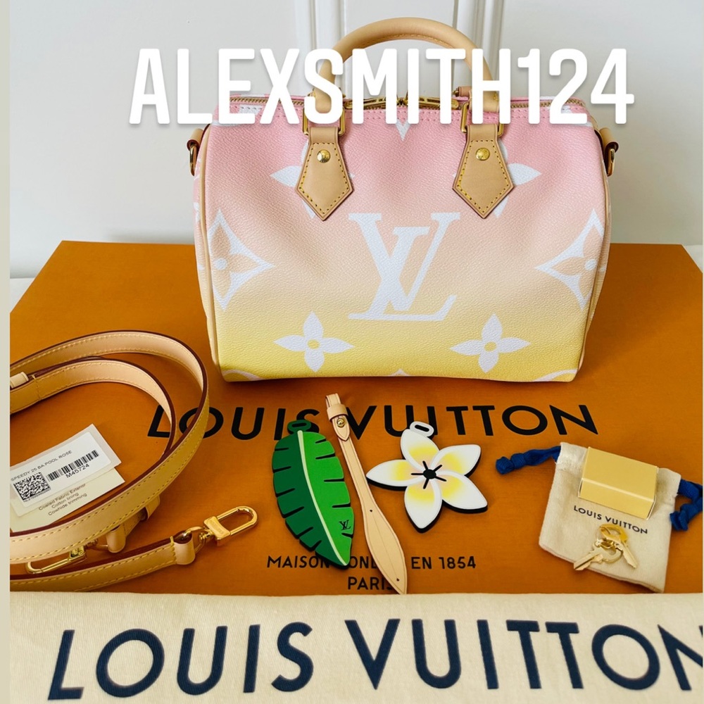 SOLD Louis Vuitton By the pool Speedy rose/pink